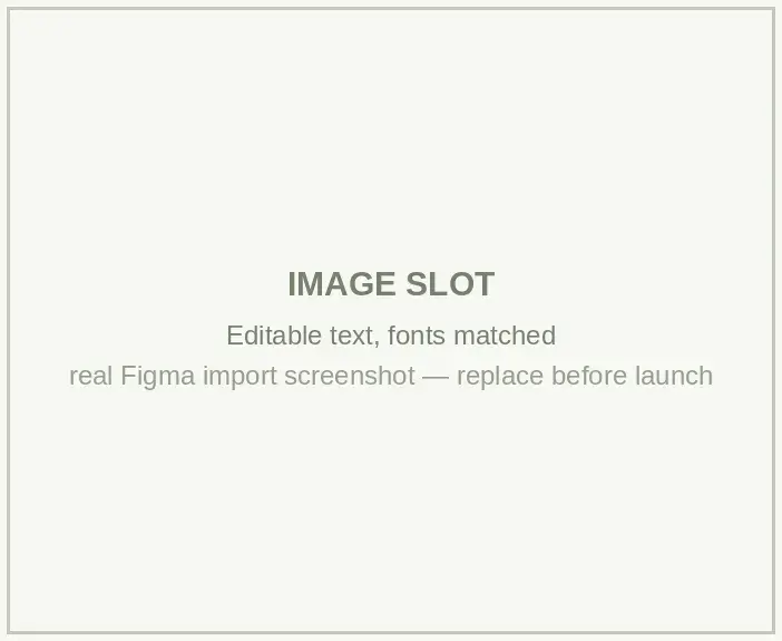 An imported page with editable text and matched fonts.