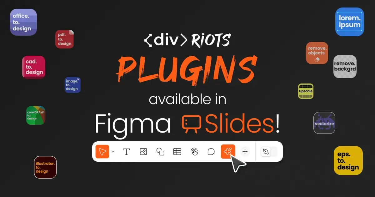 Logos of the plugins ready for Figma Slides.