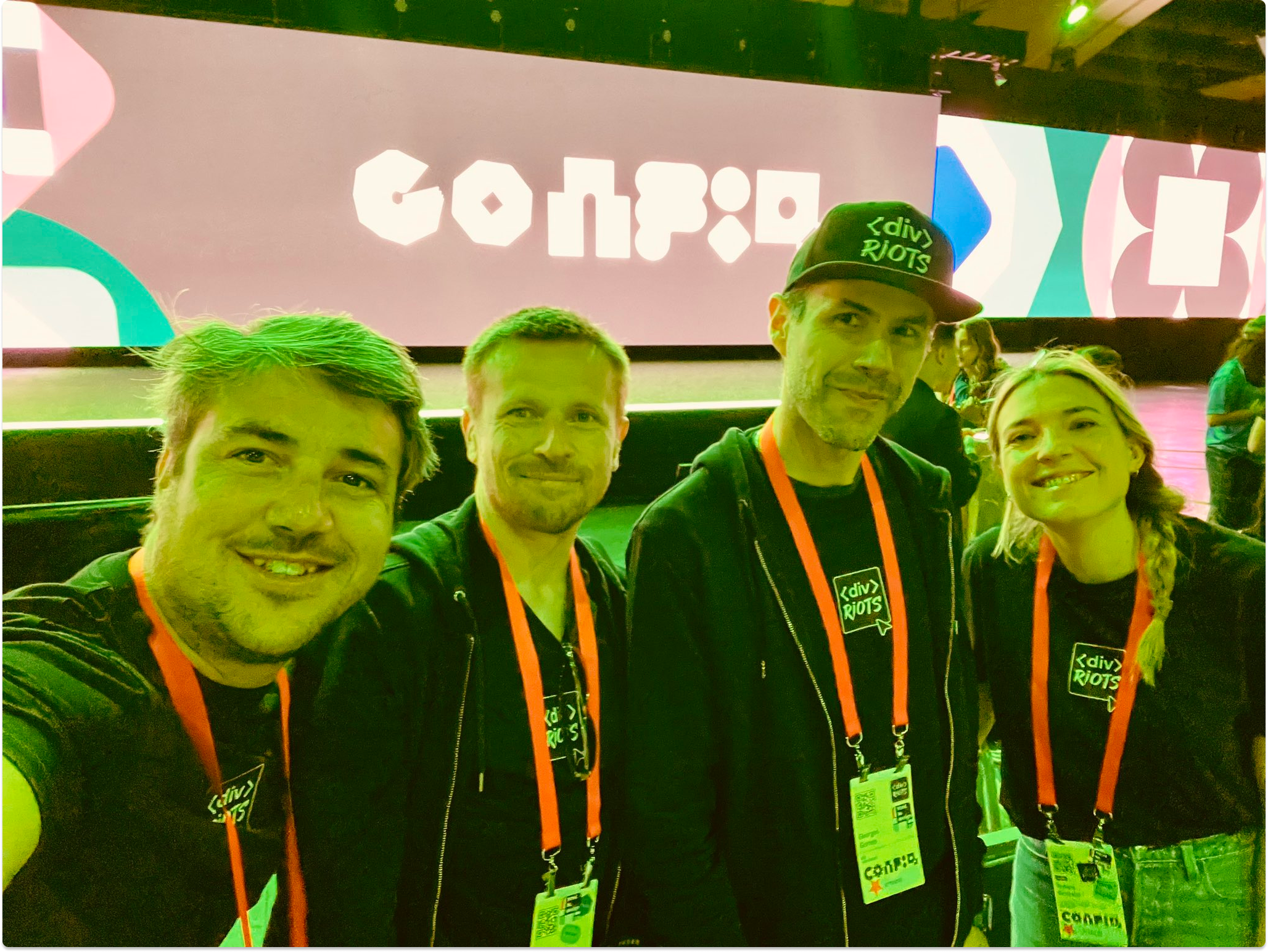 Part of the divRIOTS team at Config 2024.