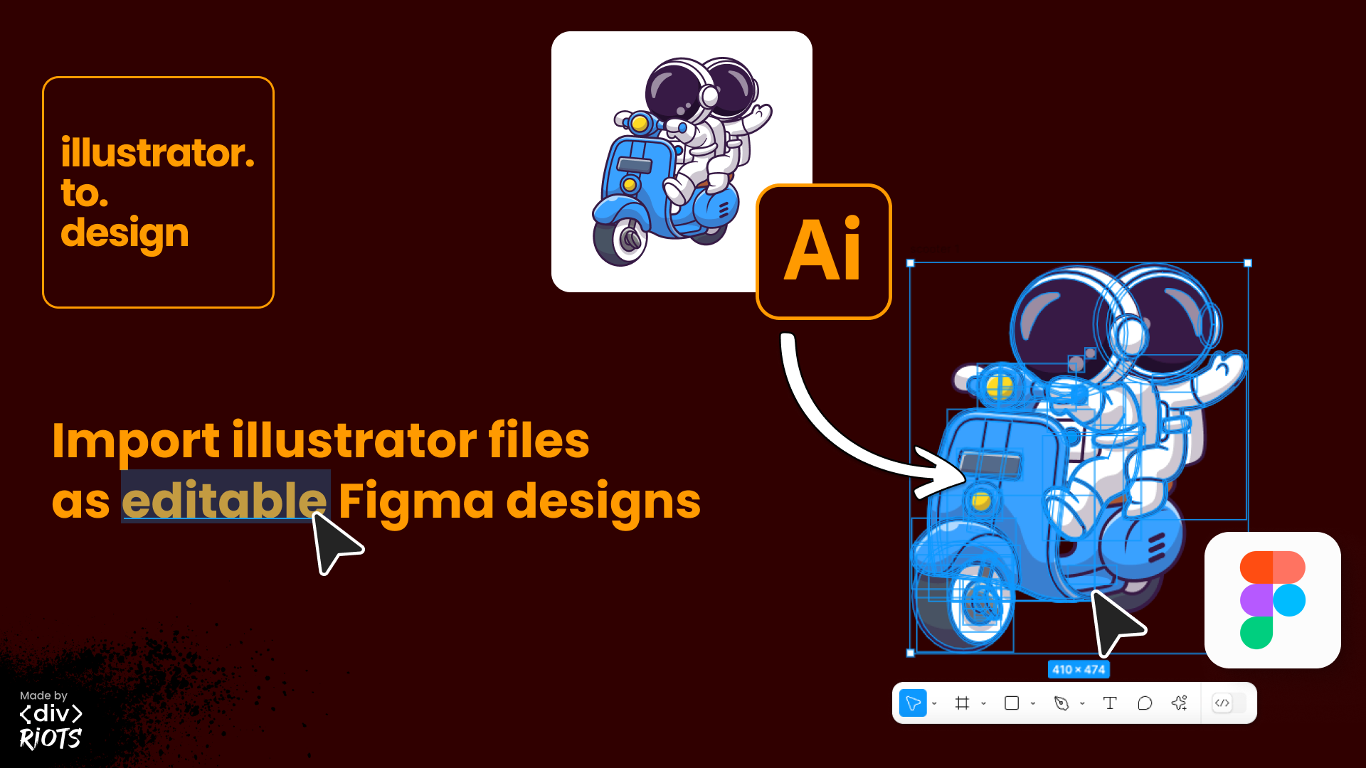 Cover image of Figma plugin illustrator.to.design.