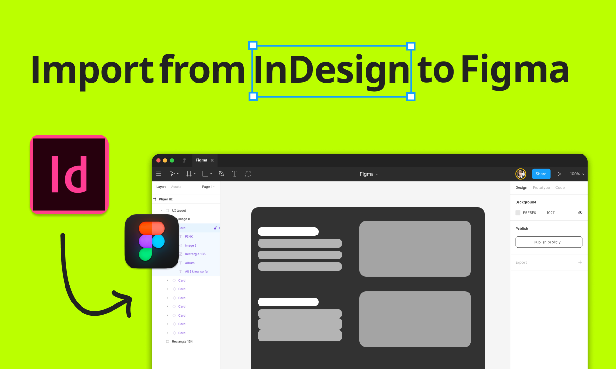 How to import files from Adobe InDesign to Figma