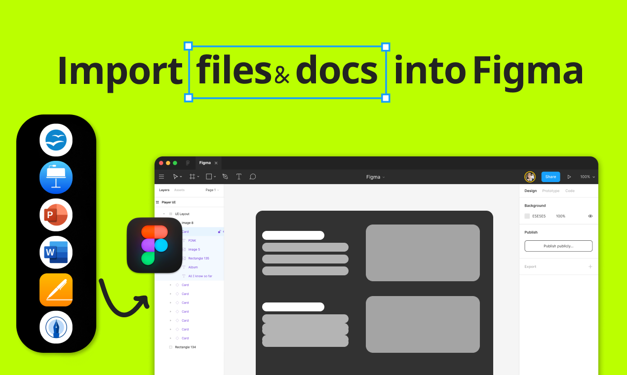 How to import office documents into Figma