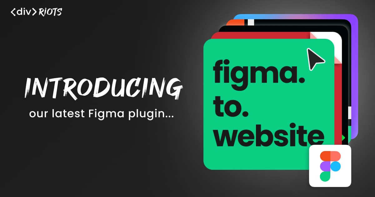 figma.to.website logo over black background and title 'Introducing our latest Figma plugin'.