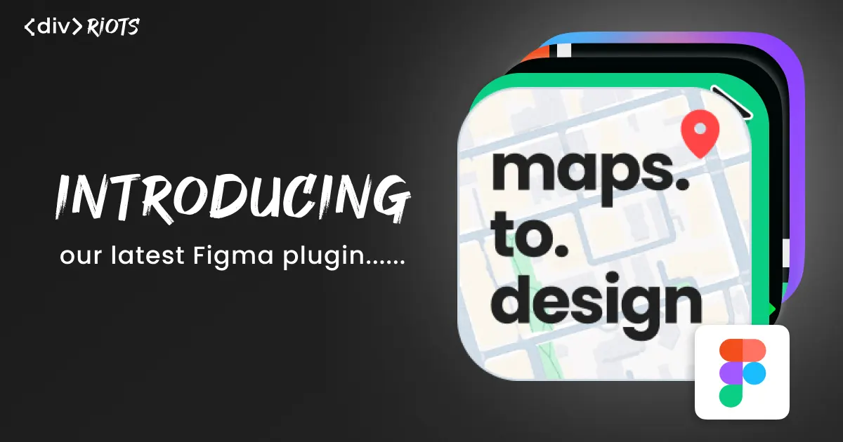 maps.to.design logo and title 'Introducing our latest Figma plugin'