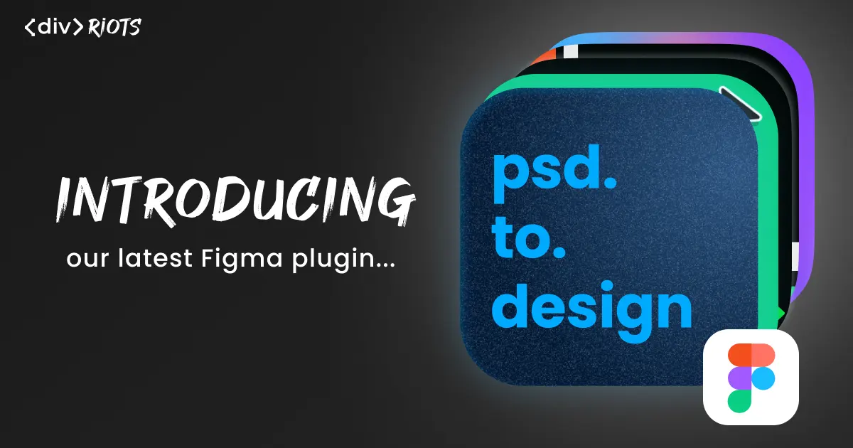 psd.to.design logo on a black background and the title 'Introducing our latest plugin'.